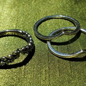 3 Pandora stackable Rings
